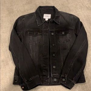 Black denim jean jacket